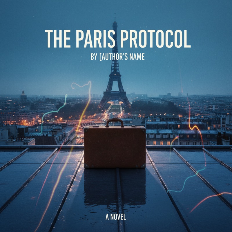 The Paris Protocol book cover — Paris rooftop at dusk